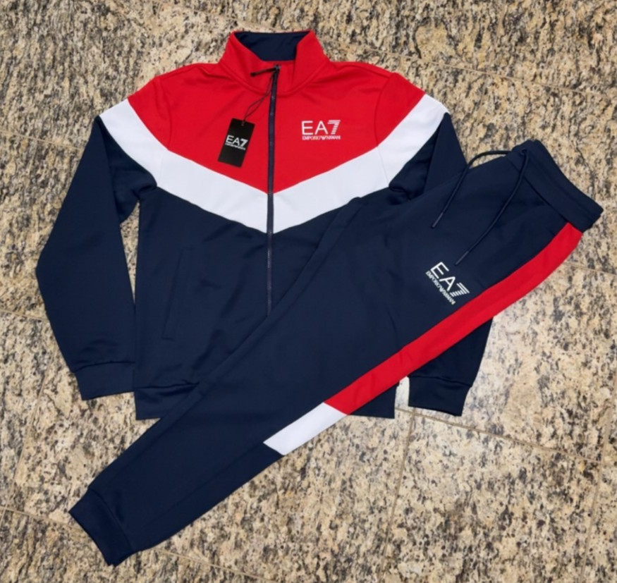 EMPORIO ARMANI $245 EA7 Mens Tracksuit Jacket & Jogger Pants AUTHENTIC NEW