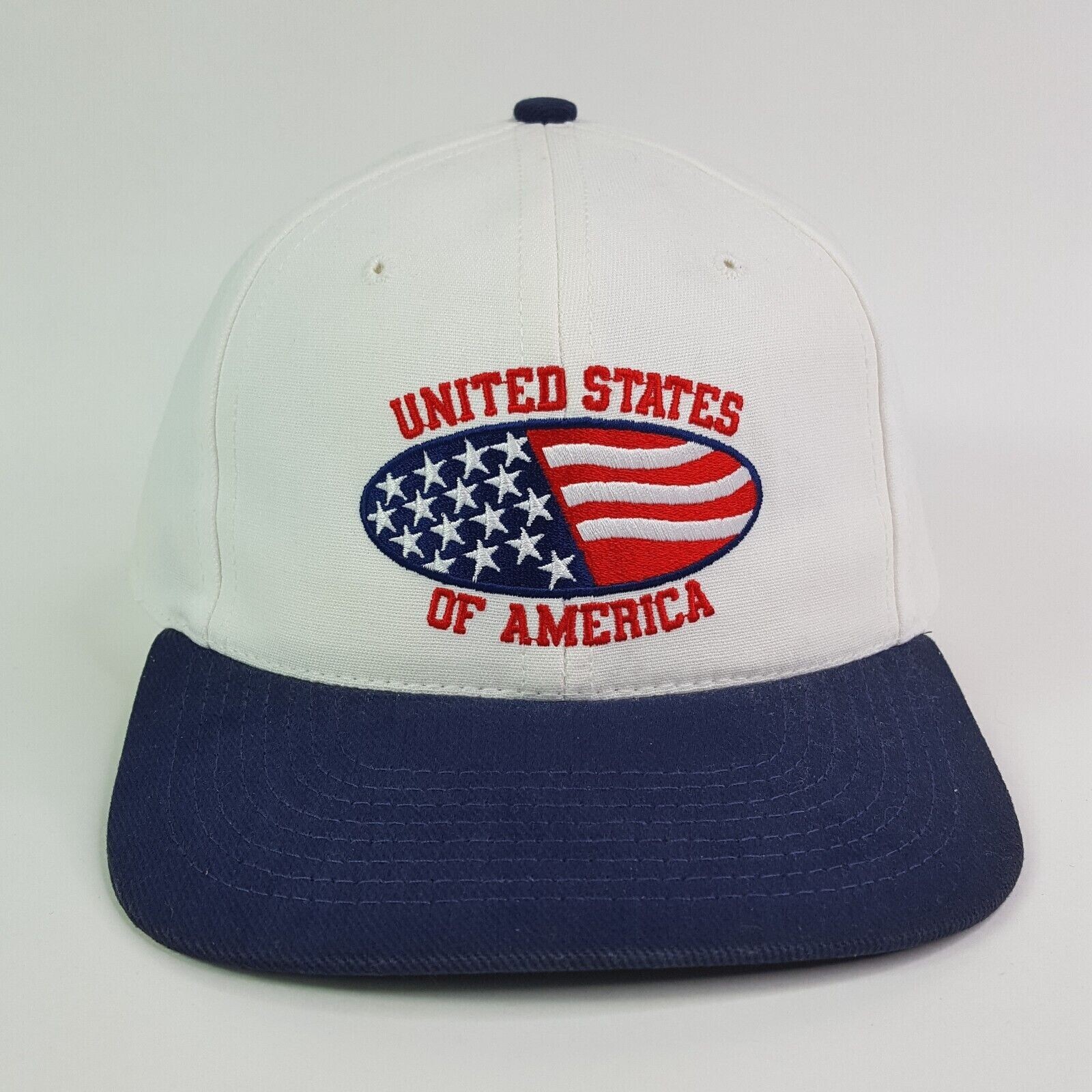Vintage United States Of American USA Made Snapback Hat Baseball Cap Patriotic