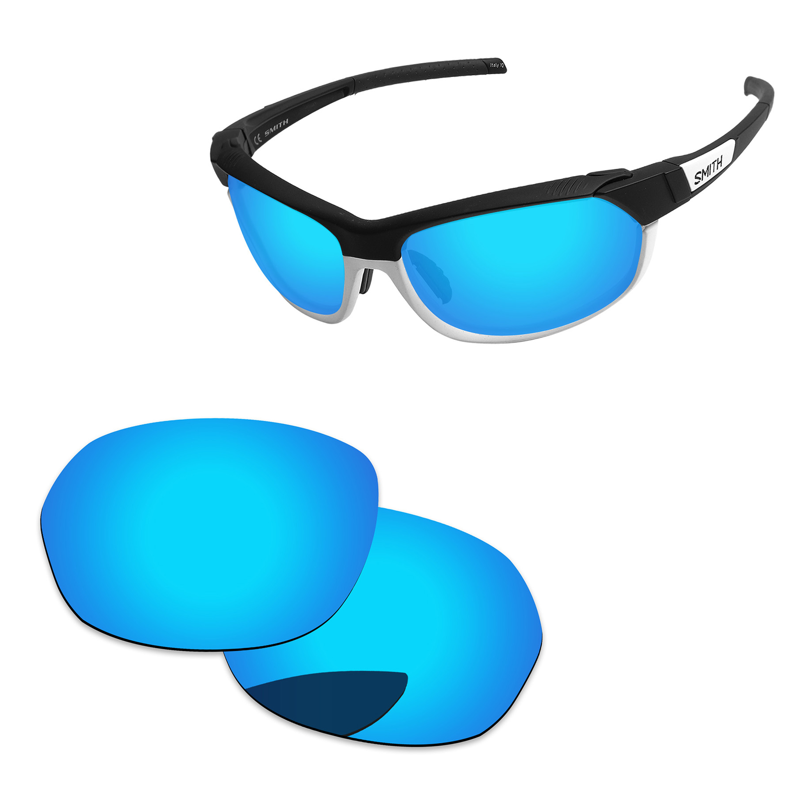 Lenslog Polarized Replacement Lens For-Smith Pivlock Overdrive Frame -Colors