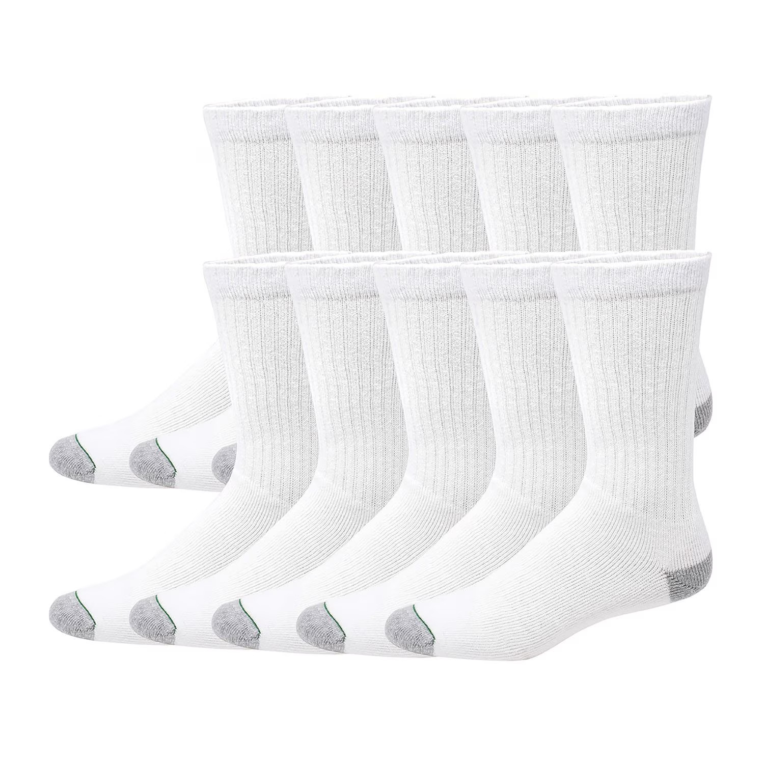Member’s Mark Sport Crew Socks 10 Pack Athletic Comfort Cotton Blend Unisex.