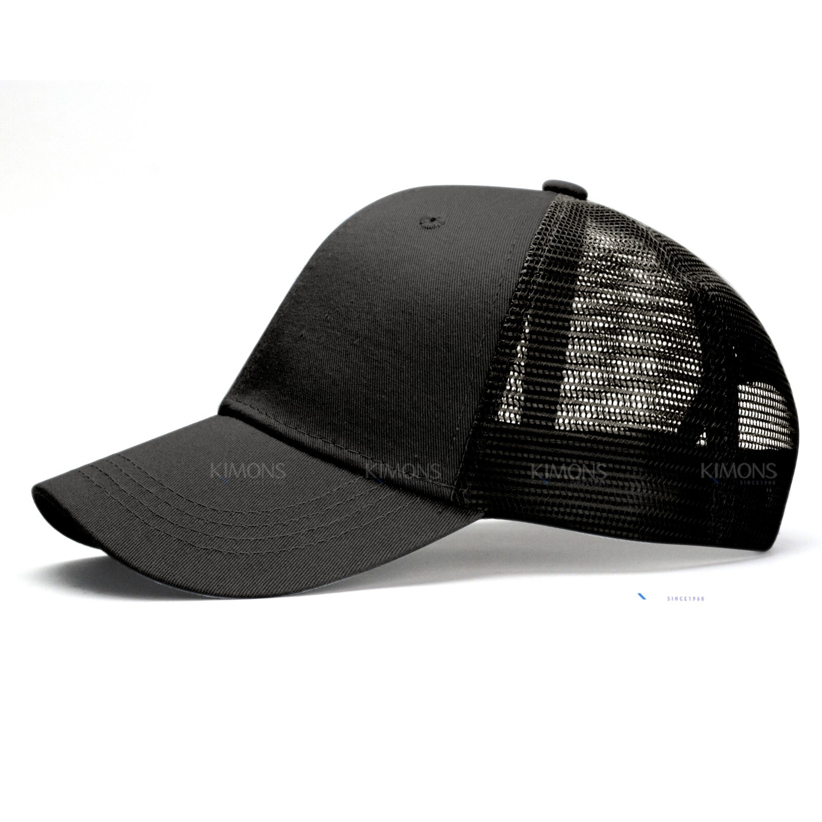 Premium Mesh Trucker Hat Solid Plain Snapback Baseball Cap Blank Cotton Army
