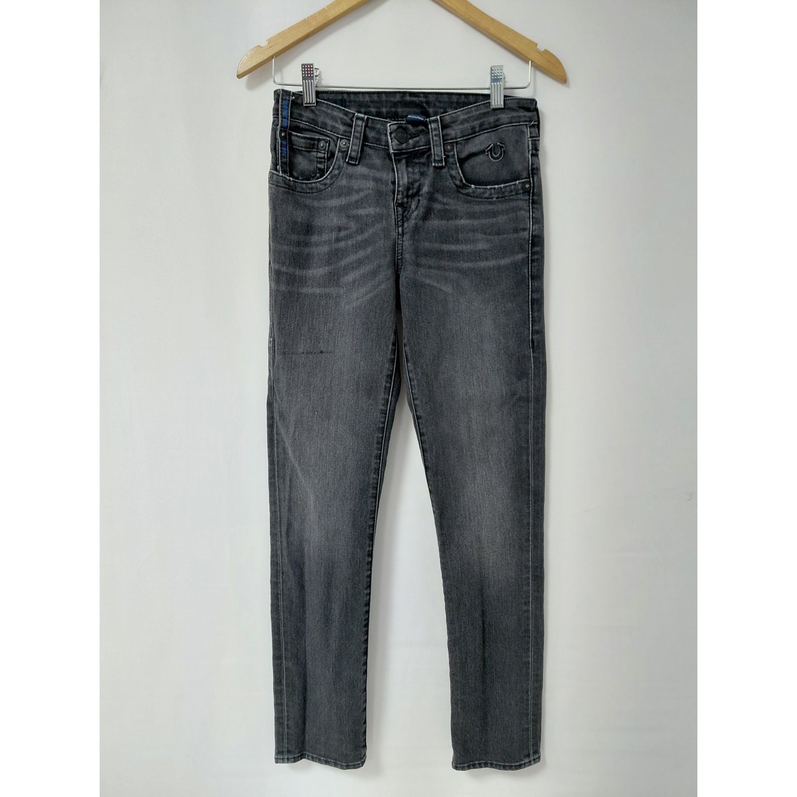 True Religion Gray Denim Jeans Mid (10-12 in) Regular Women Size 16