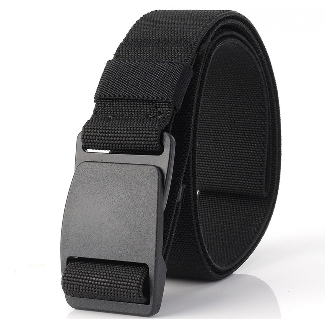 Thicken Canvas Elasticated Belt Mens Webbing Trousers Belt Heavy Duty Waistbands