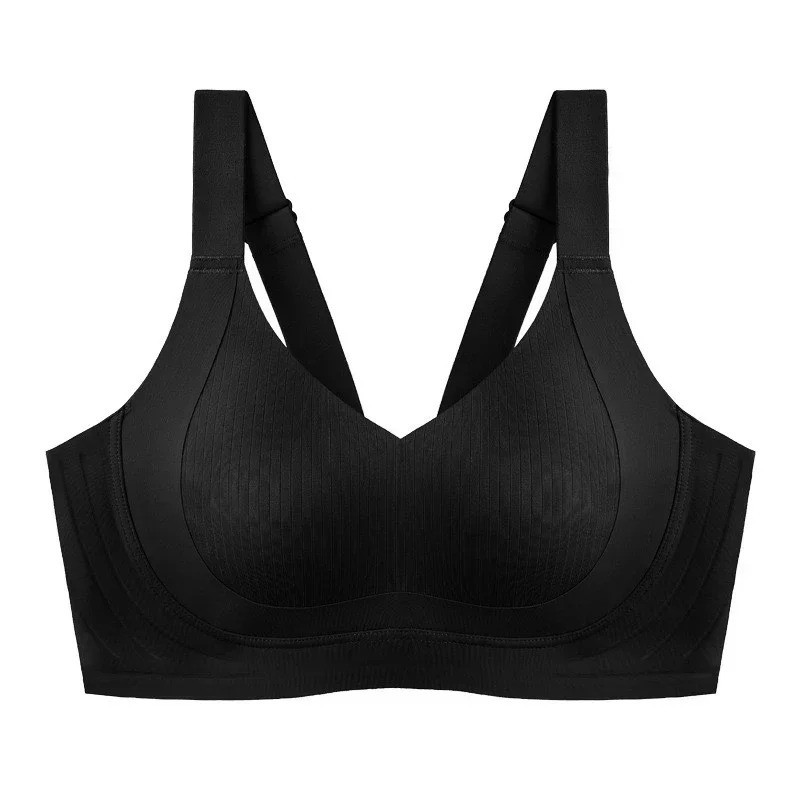 Anti-Sagging Nylon Full Cup Design Seamless Side Support Bra Soft Bralette No