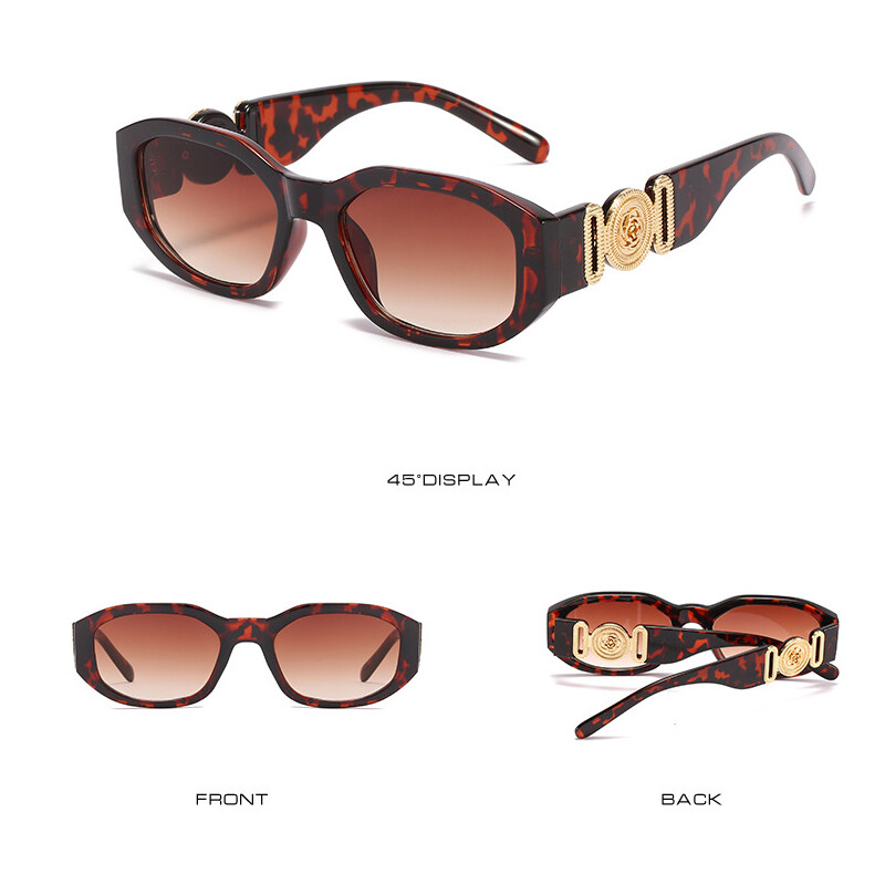 Irregular Rectangle Sunglasses Women Ladies 90’s Trendy Design Small Sun Glasses