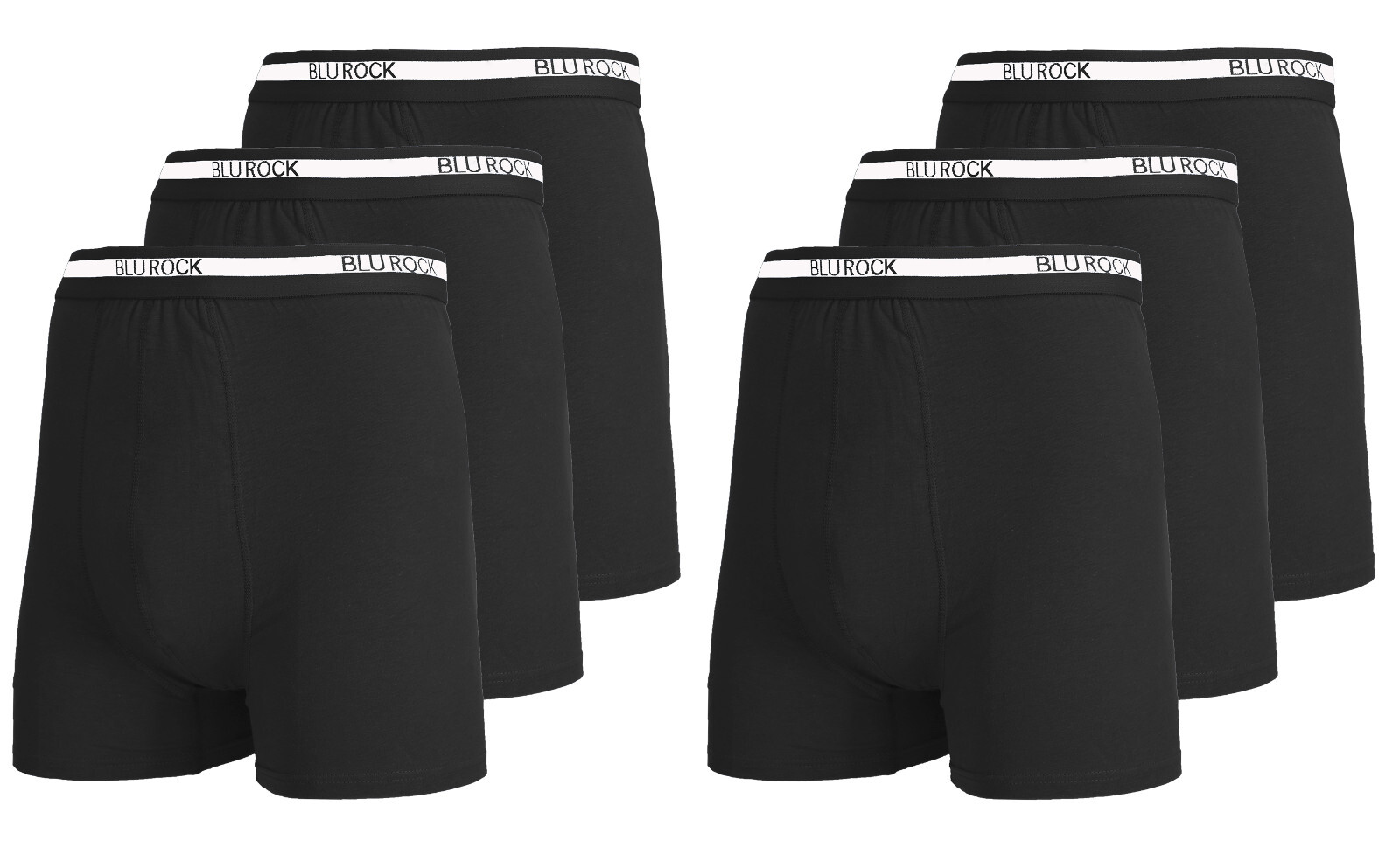 Men’s 6-Pack Stretch Cotton Boxer Briefs (Sizes: S-2XL) NWT Free Shipping