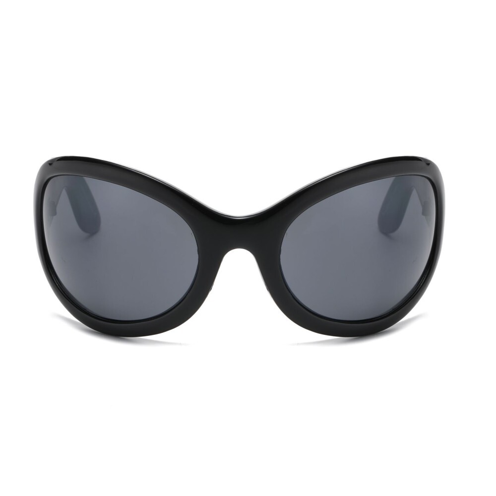 Women’s Designer Sunglasses Oversized Wrap Around Butterfly Shield Shades UV400