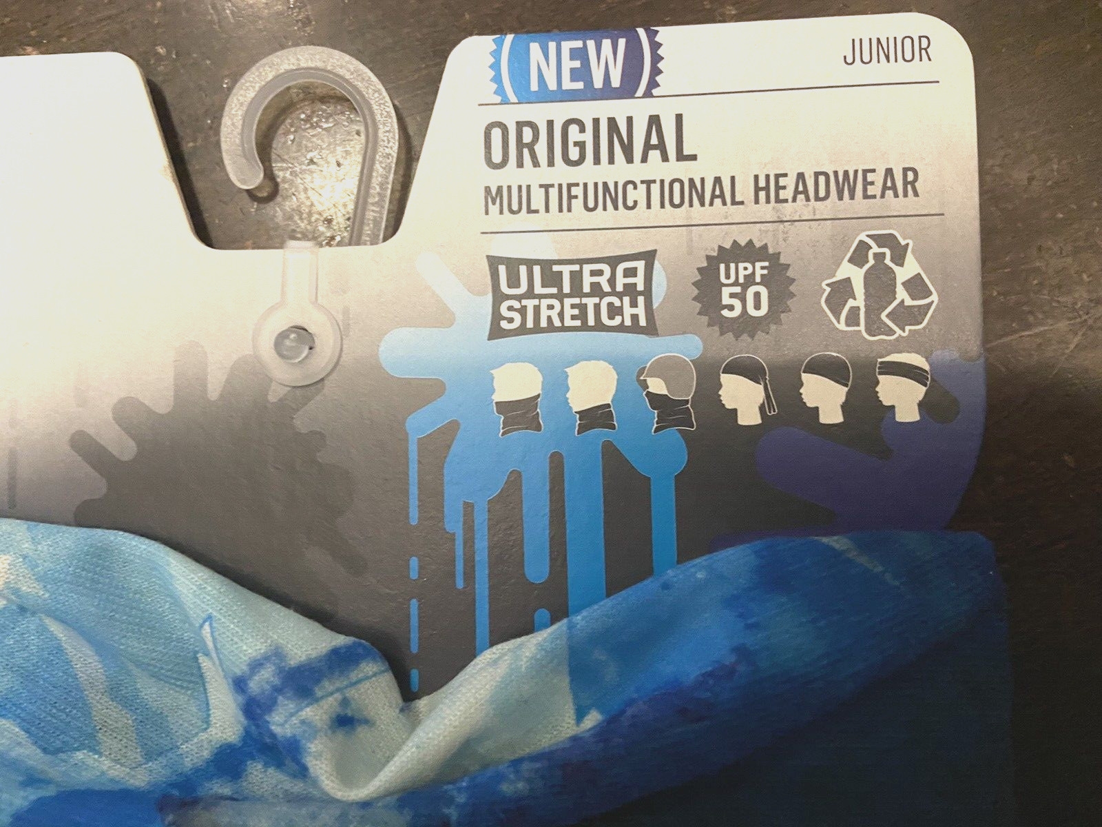 Buff Junior Original Multifunctional Headwear EcoStretch Kids UPF 50 Blue Mount