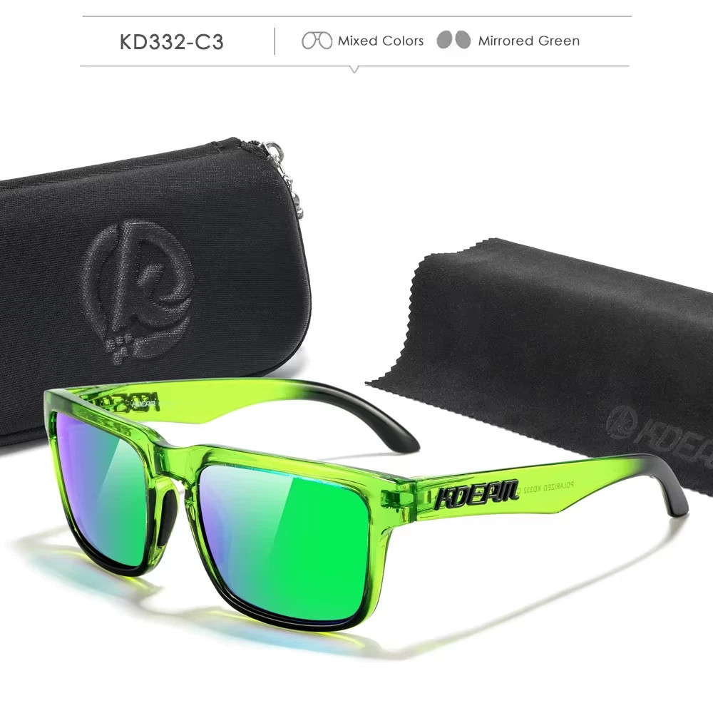KDEAM Photochromic Polarized Sunglasses Men Women UV400 Sport Eyewear with Case