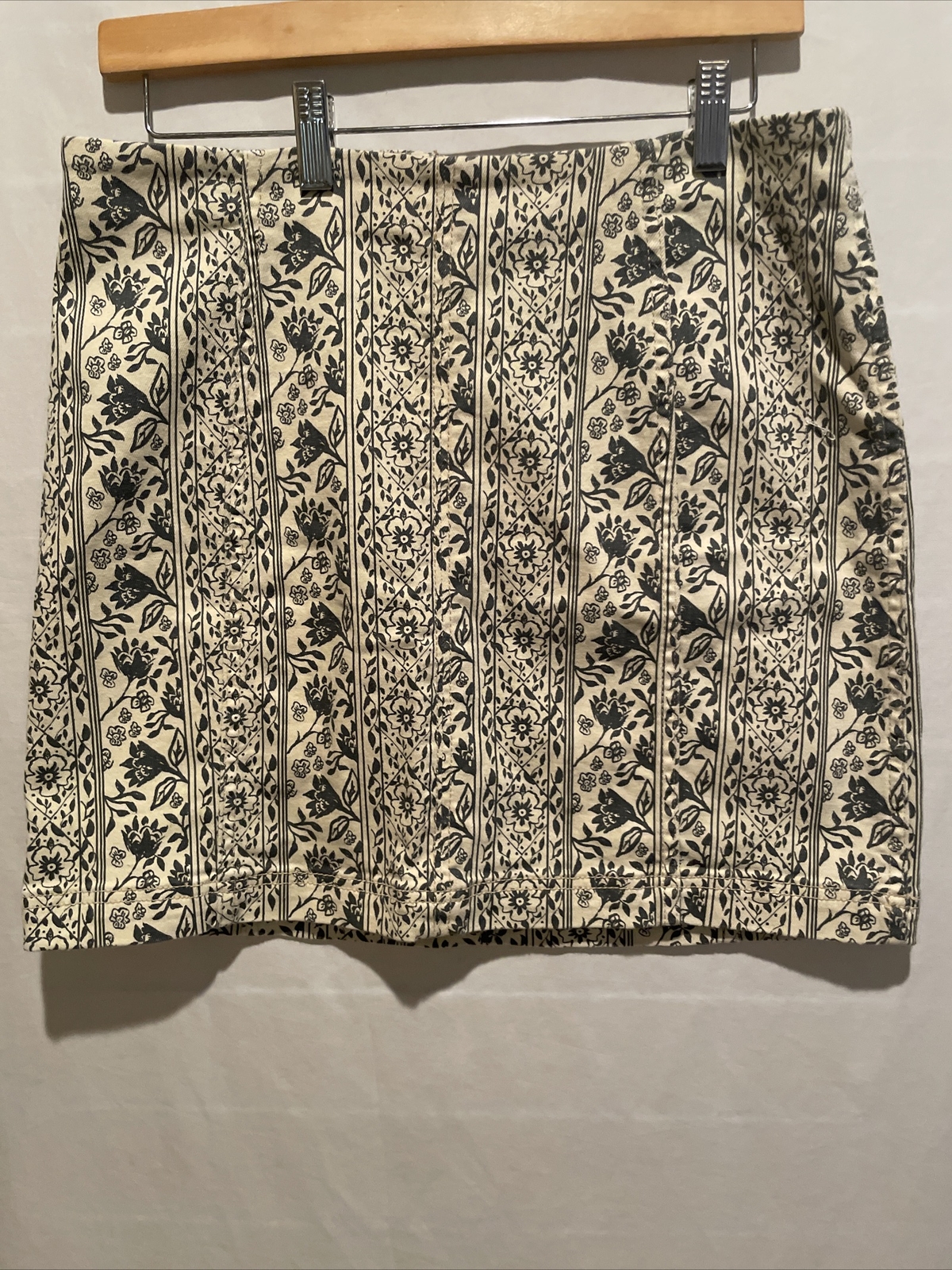 Free People Women’s Modern Femme Novelty Mini Skirt Macadamia Combo Size 12