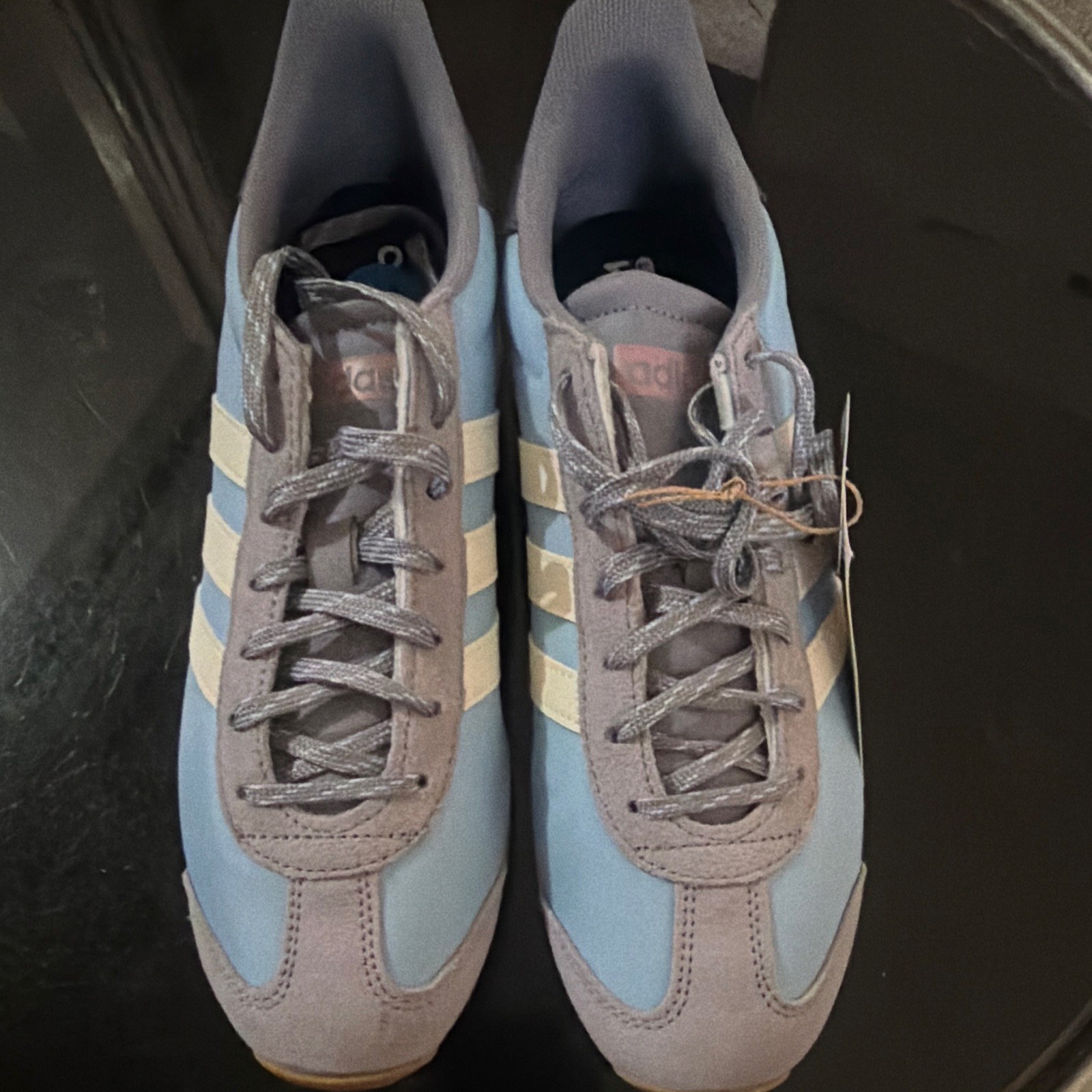 adidas Runvista Comfort Men’s Lace-Up Low Top Sneakers Blue/Gray/White