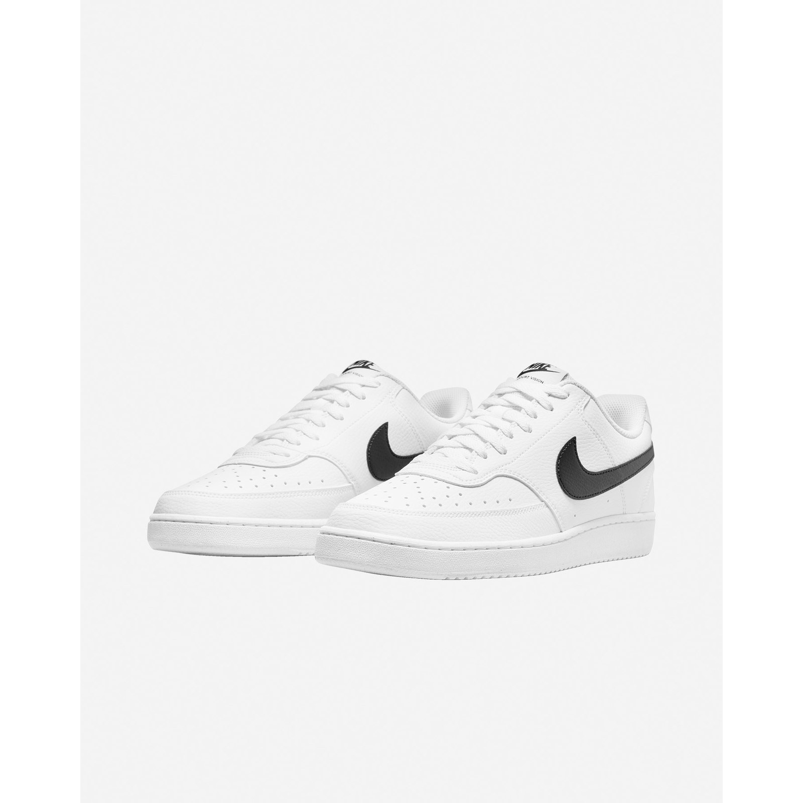 NWT Nike MEN Court Vision Low Next Nature White Black – UK 8 US 9