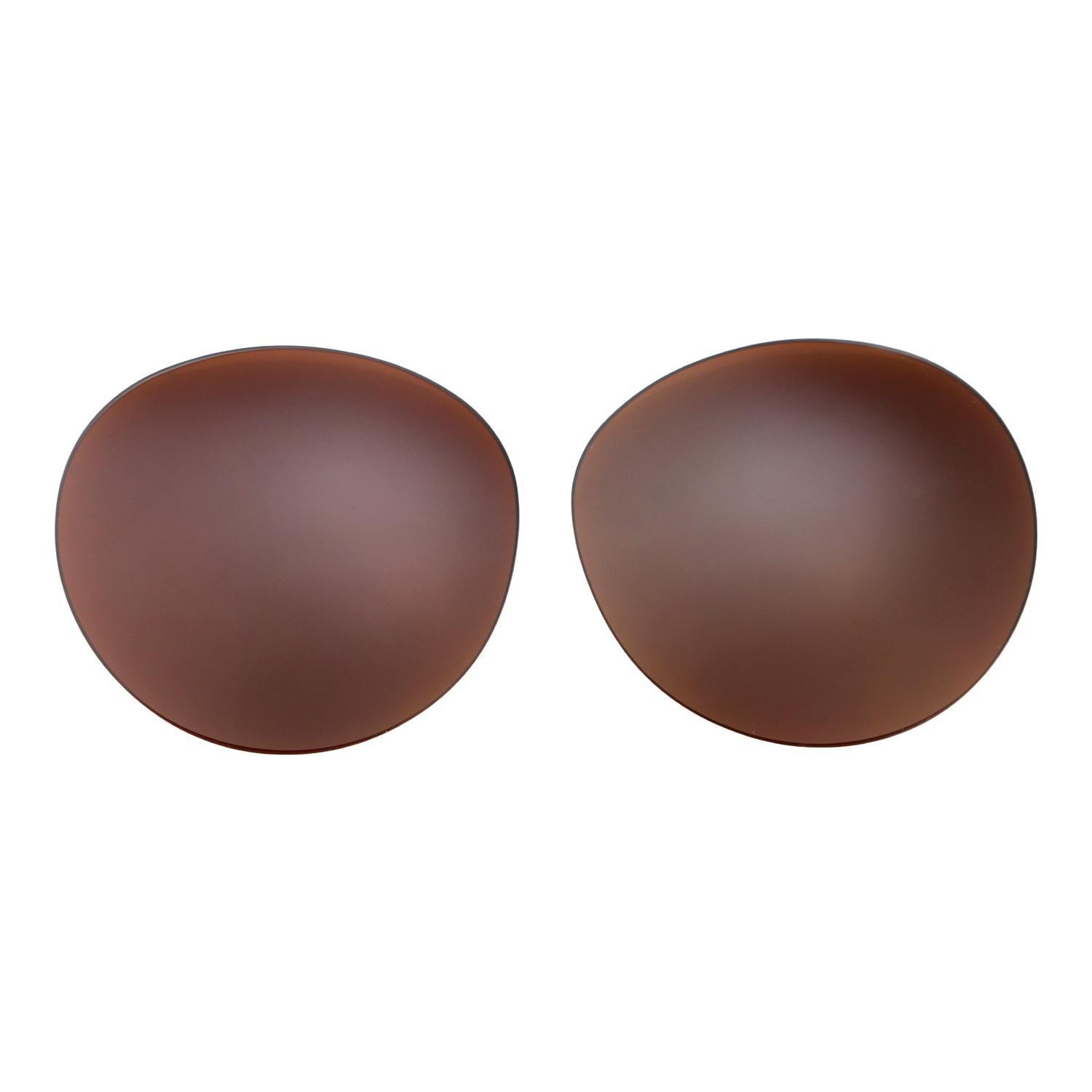 Walleva Brown Polarized Replacement Lenses For Ray-Ban RB2447 52mm Sunglasses