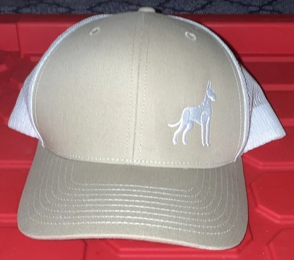 Richardson Dog Beige/White Mesh Back Adjustable Trucker Hat One Size(A)