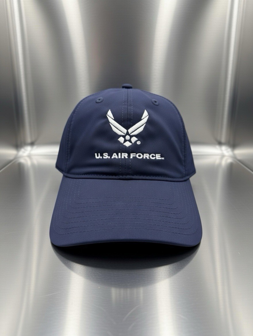 United States Air Force USAF New Wing Logo Blue StrapBack Hat Cap – by The Game