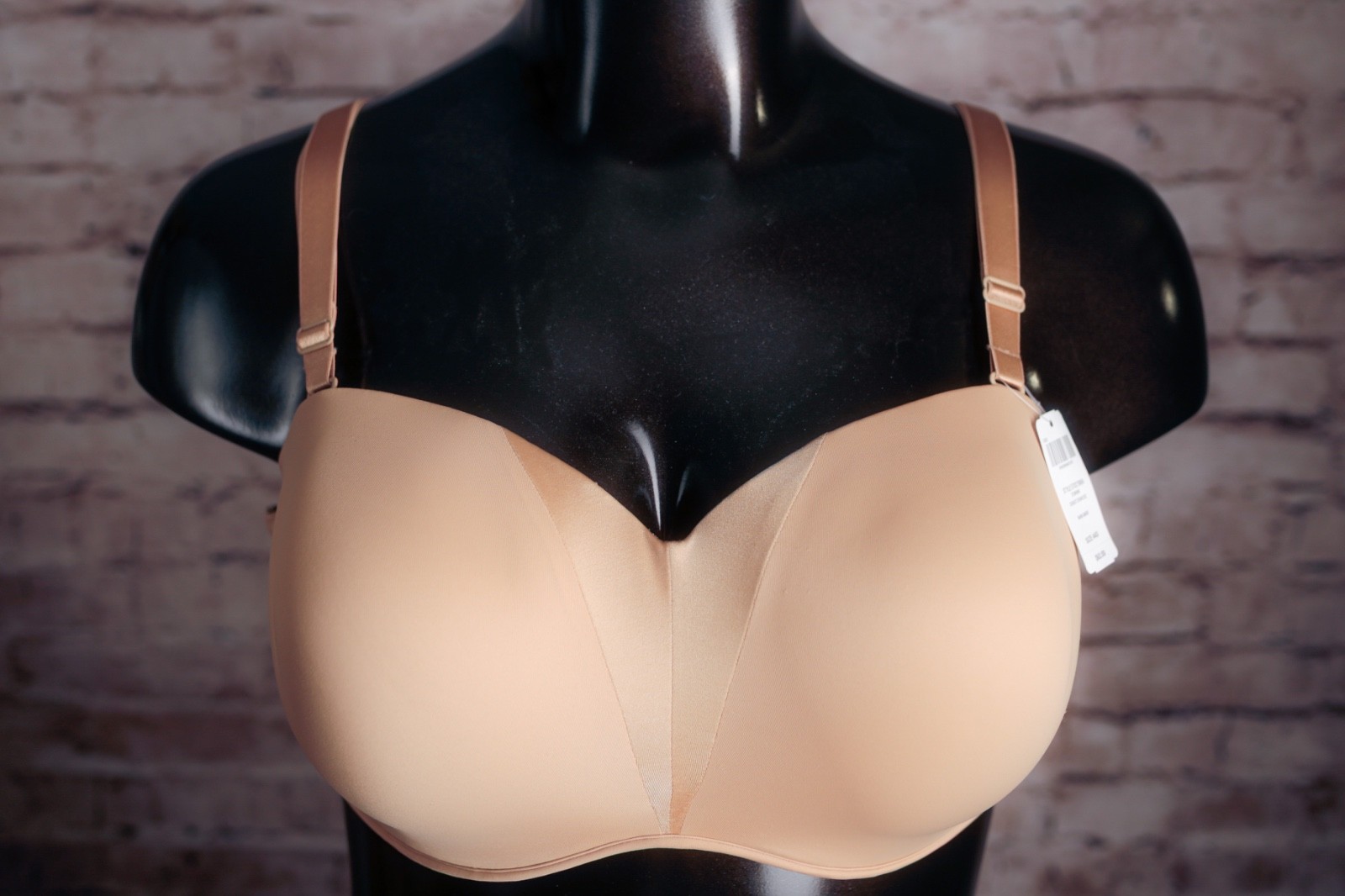 Soma Stunning Starlet Strapless Convertible Molded Balconette Bra Beige 44D NWT