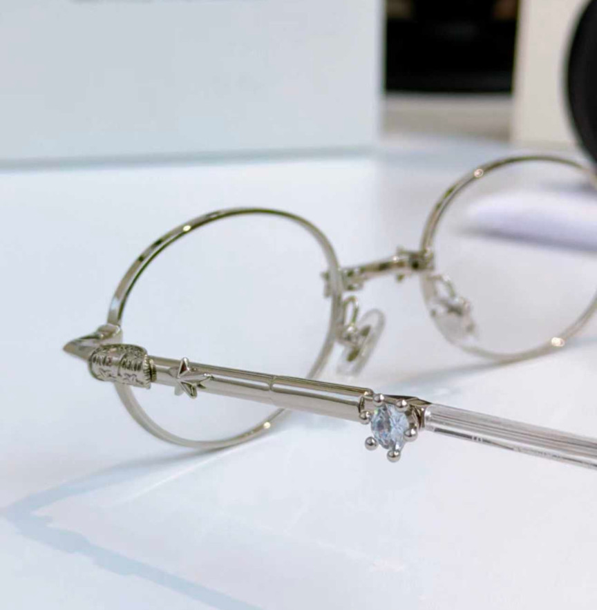 Gentle Monster Pocket Collection Pico 02 Oval sunglasses Silver/Clear New