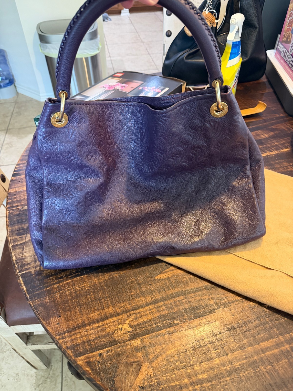 Louis Vuitton Purple Monogram Empreinte Purse Artsy