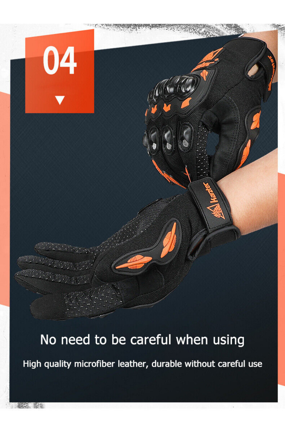 Motorcycle Gloves Touch Screen Windproof Bike Riding Gloves Full Finger Gloves