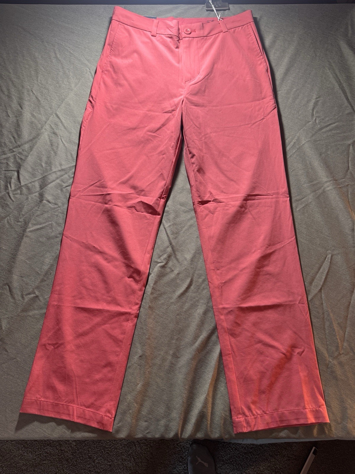 Vineyard Vines Youth Performance Breaker Pants Coral Sailors Red Size 16 NWT