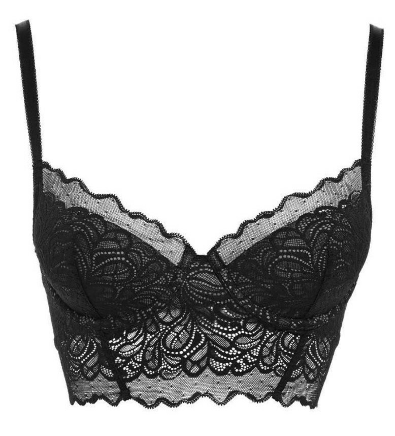 b.tempt’d by Wacoal Undisclosed 3/4 Bralette, Night Black (959257) M