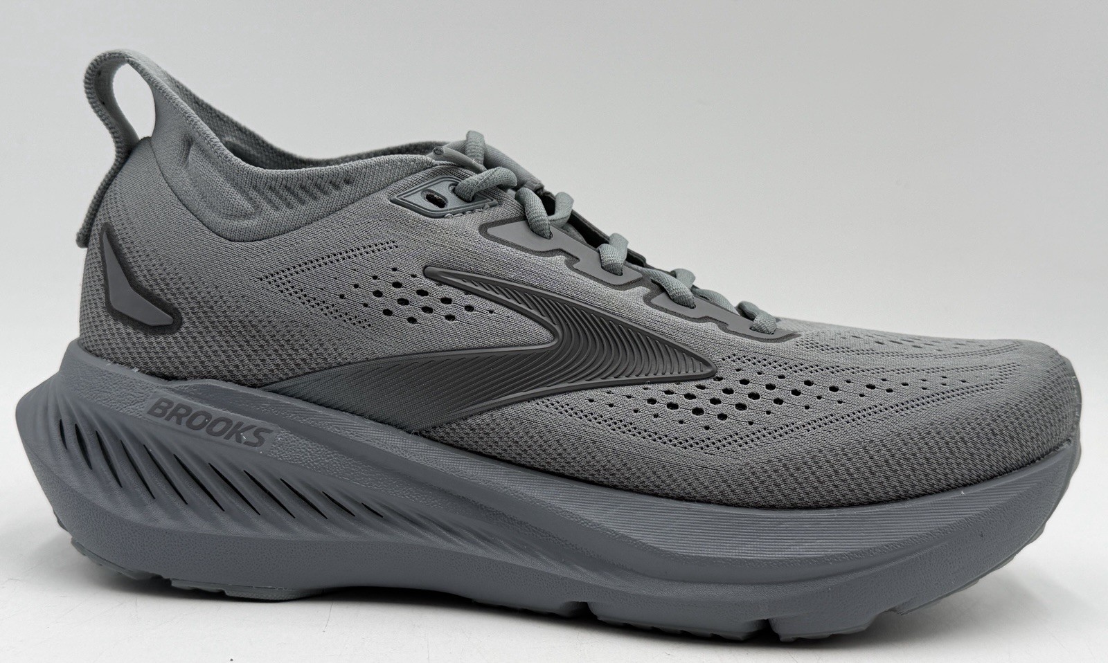 NEW BROOKS SZ 10 GLYCERIN 23 RUN & WALK cushion shoes men’s In Grey Pearl Black