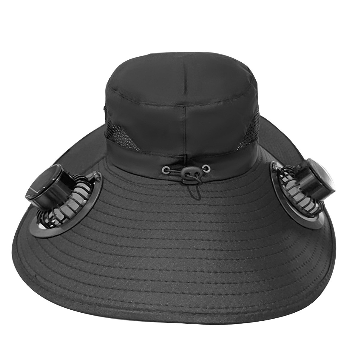 Solar & USB Powered Fan Outdoor Fishing Hat, Sunscreen Sun Hat with Dual Fan NEW