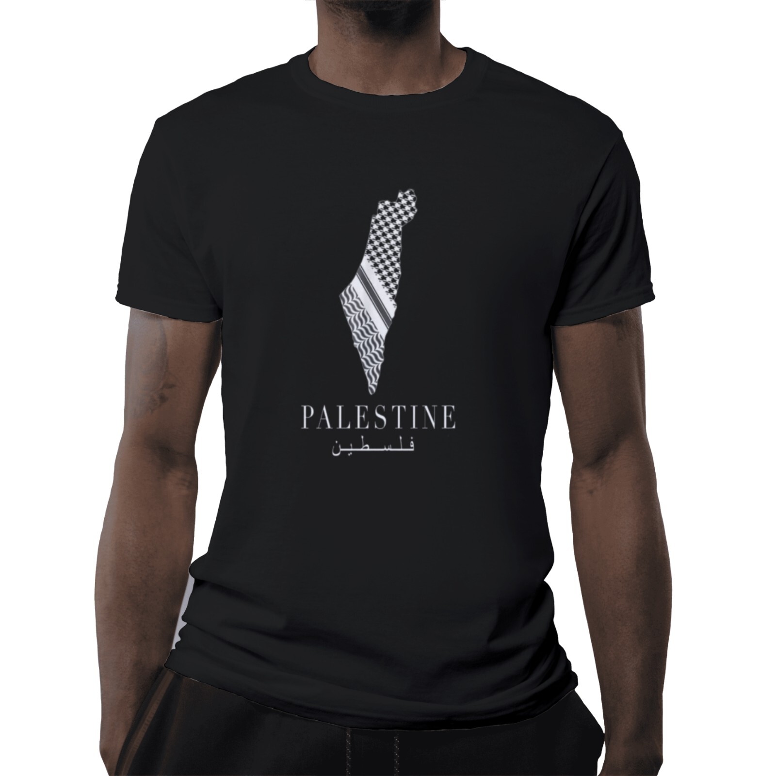 Palestine T-Shirt Unisex Al-Aksa Mosque Keffiyeh 100% Cotton Heavy Blend S to 5X