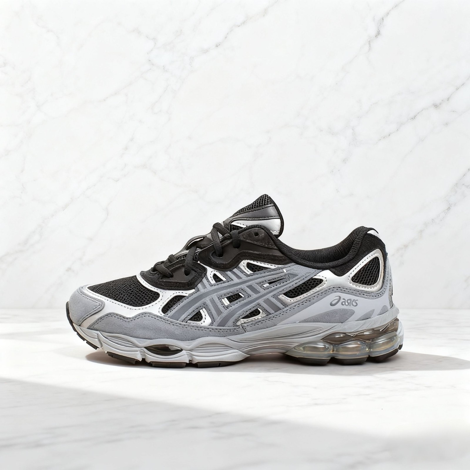 ASICS Sportstyle Gel-NYC Men’s Running Shoes Black/Grey 1203A383-003 Sizes 7-11