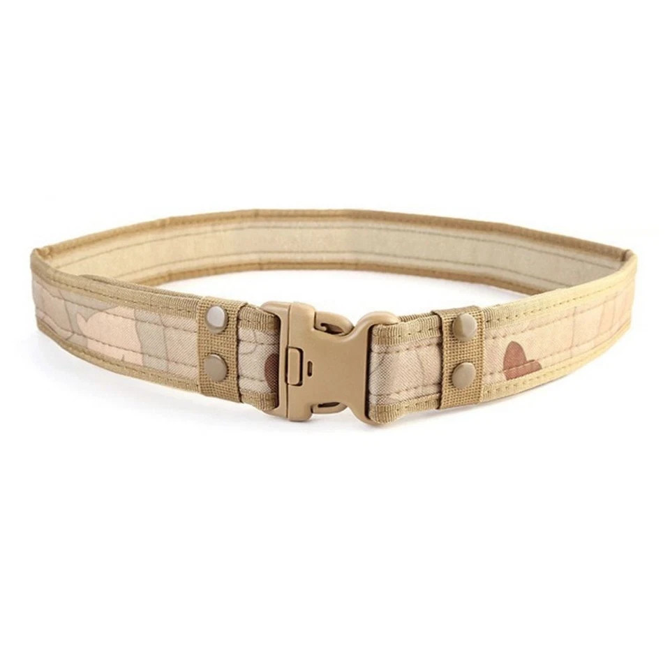 Heavy Duty Men’s Tactical Canvas Belt Army Web Waist Strap Casual Outdoor