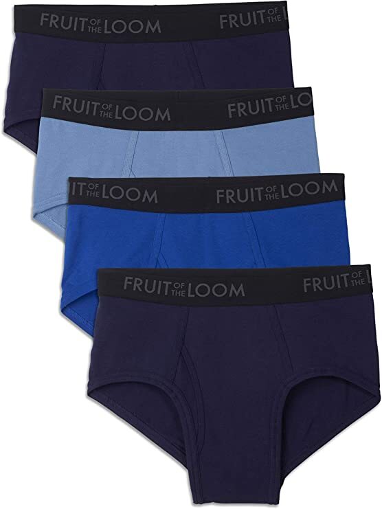 Fruit of the Loom Men’s Breathable Cotton Briefs S M L XL 2X ( 2 or 4 Pack)