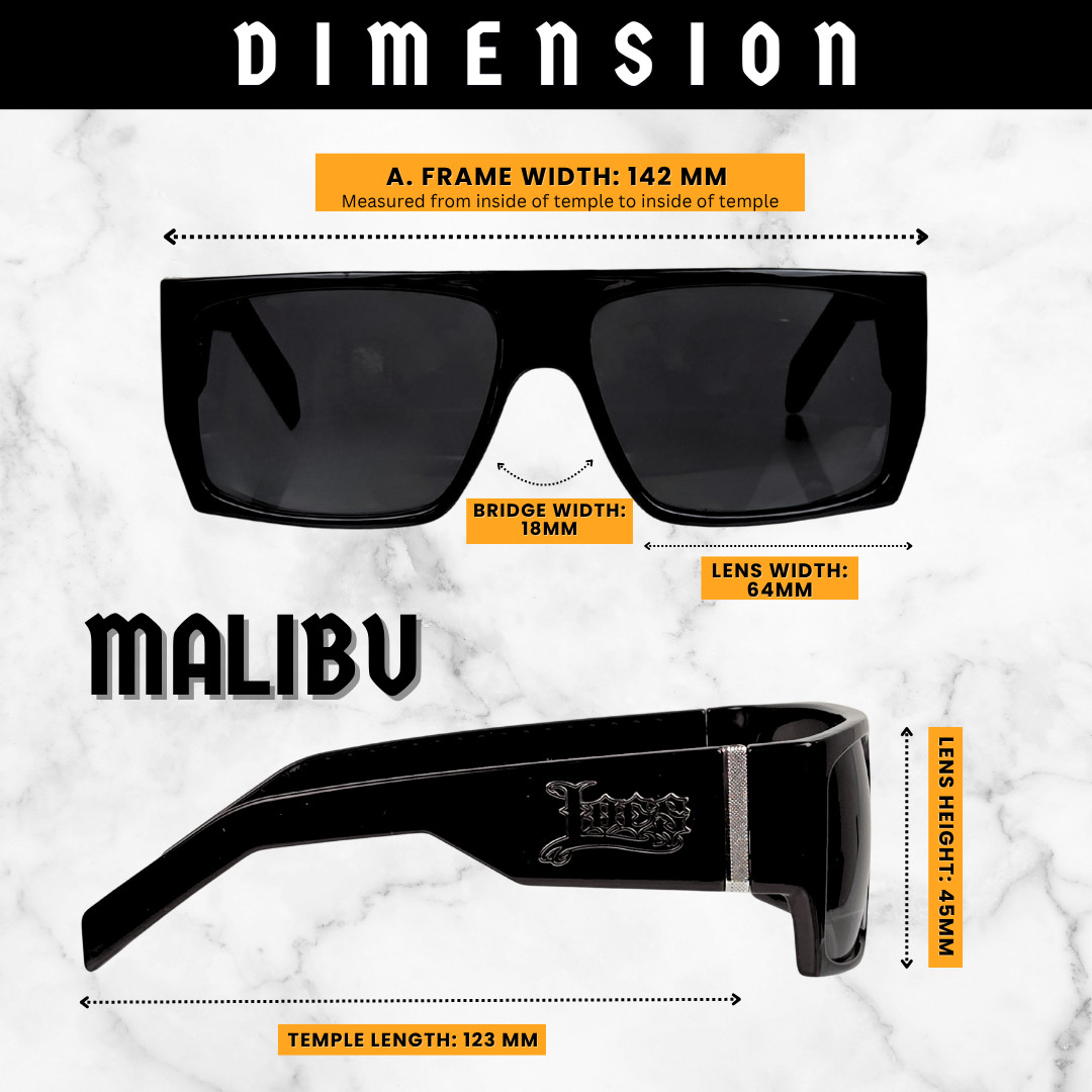 Authentic LOCS Sunglasses Hardcore Cholo Style Street Shades Super Dark