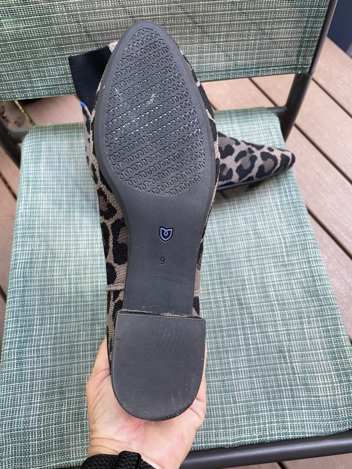 Rothy’s The Classic Boot in Cool Cat Leopard Print With In Love Insoles Size 9