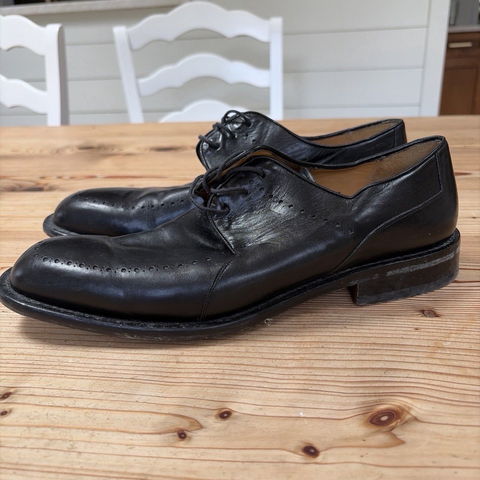 Mezlan Eastwood Men’s Oxford Dress Shoes Size 10 M Black