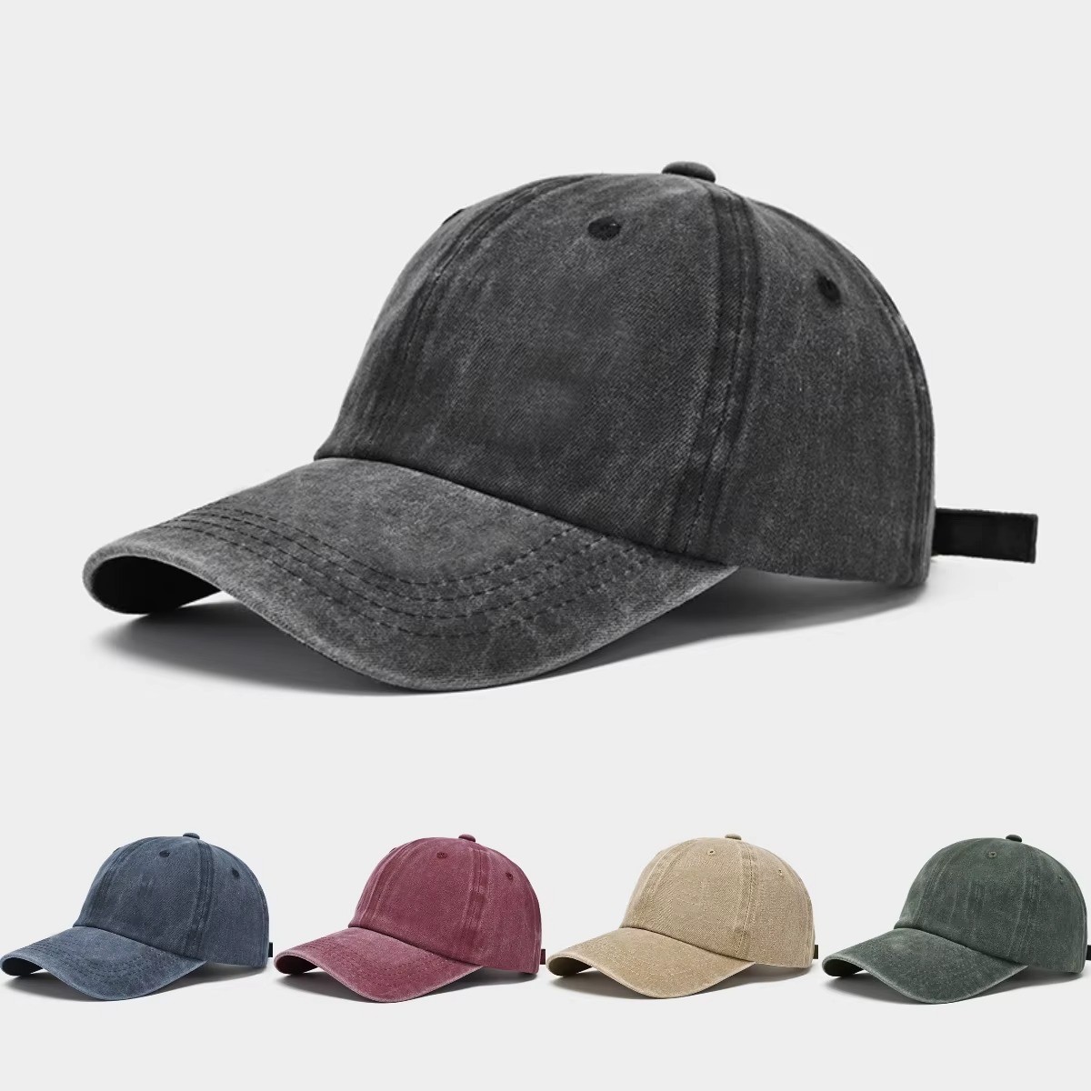 Cotton Baseball Cap Ball Dad Hat Adjustable Plain Solid Washed Men Premium 2026