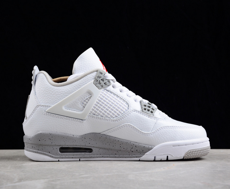 Jordan 4 Retro «White Oreo » Men’s Basketball Shoes Mid Top
