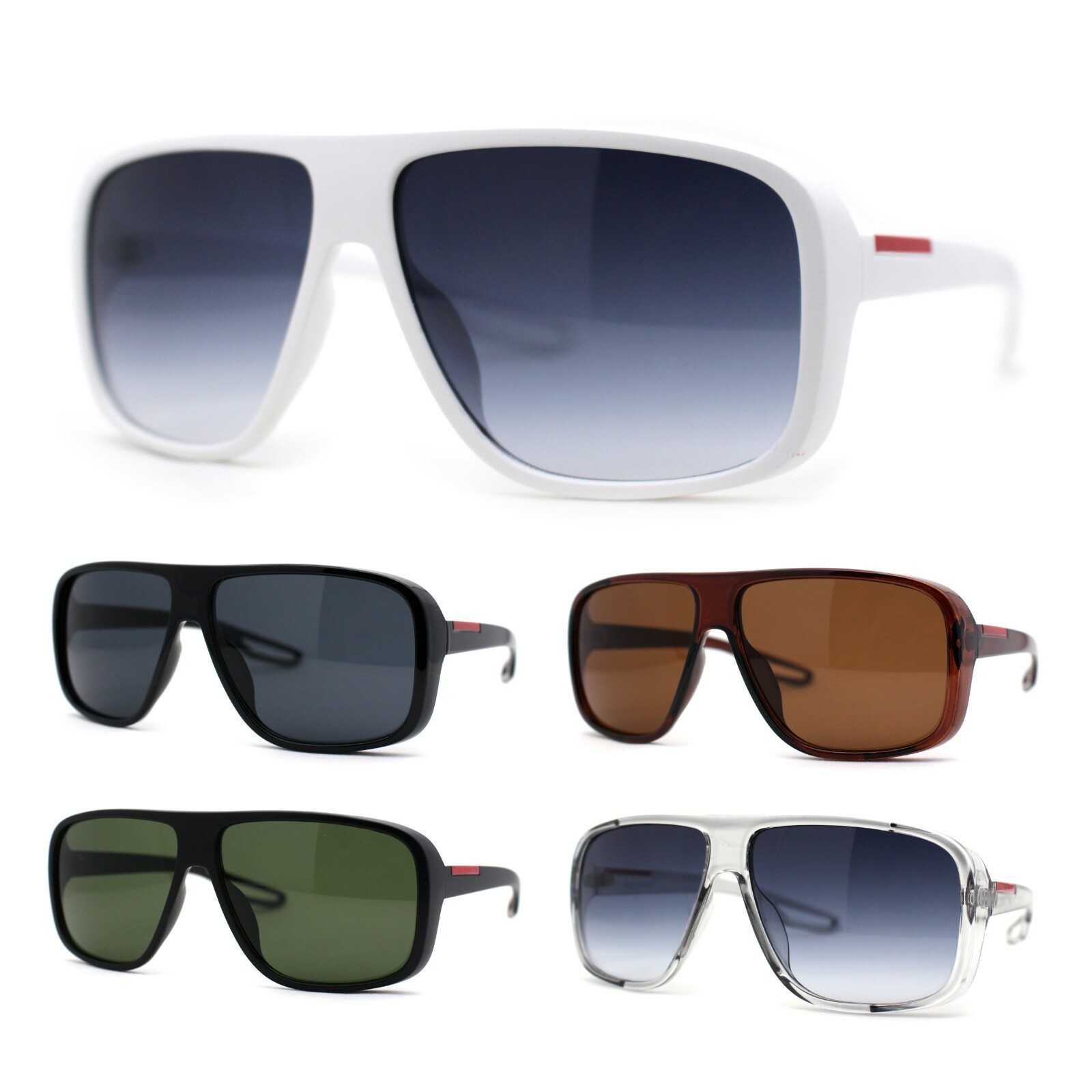 Mens Oversize European Design Racer Plastic Fashion Sunglasses