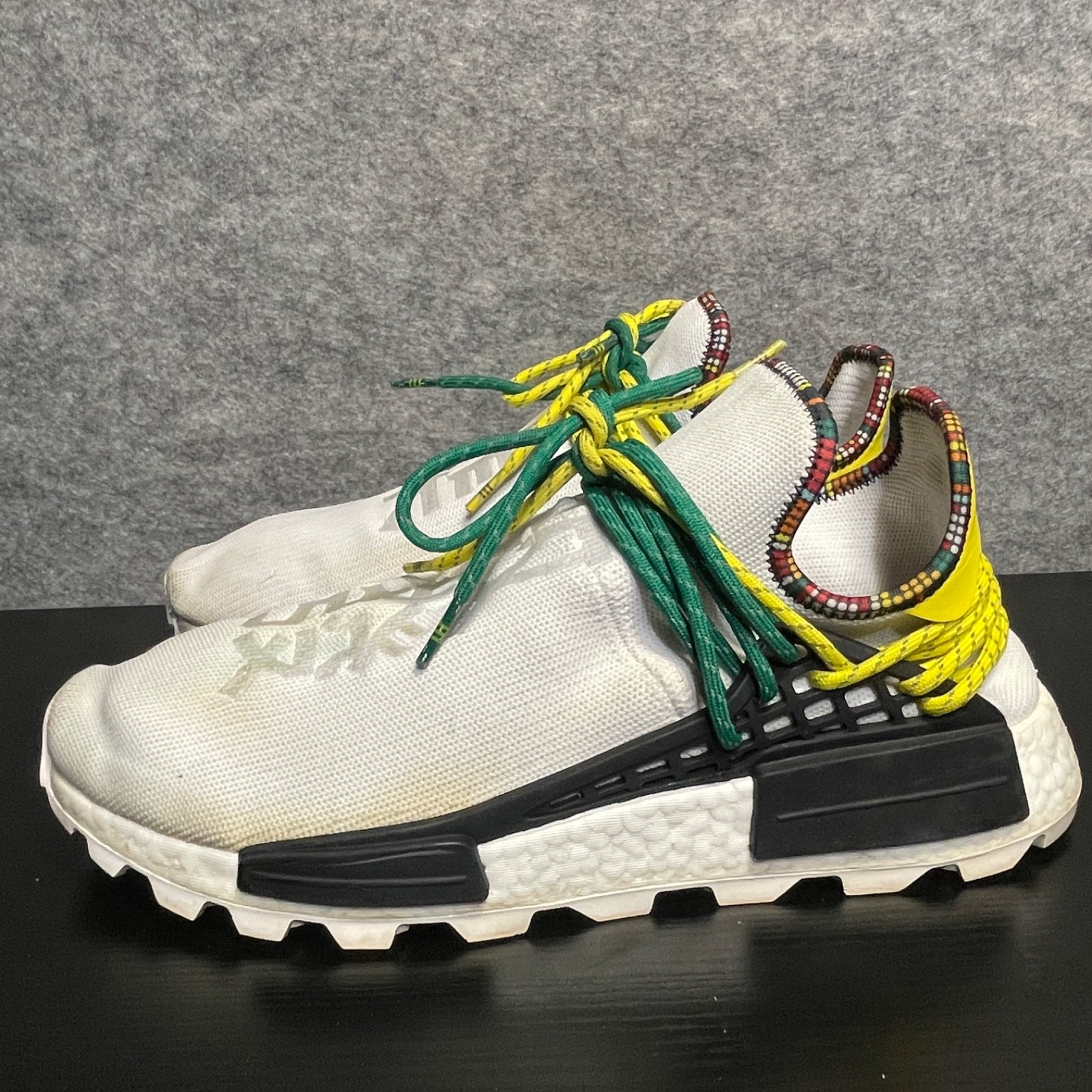 Adidas NMD Hu Trail Shoes Men’s Size 12.5 White Pharrell Williams Boost EE7583