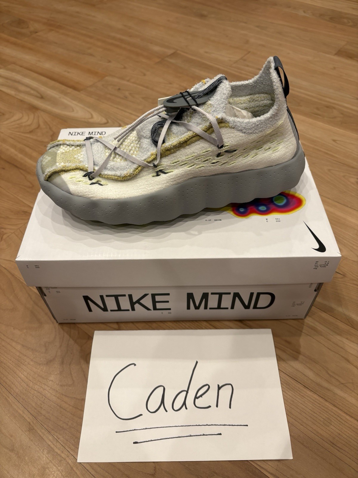 Size 14 – Nike Mind 002 Flyknit White Dark Grey IR2176-100 IN HAND SHIPS ASAP