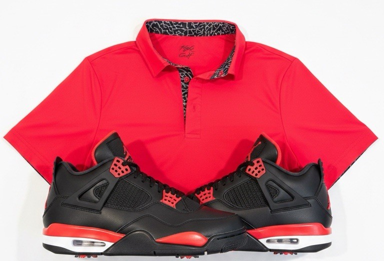 Air Jordan Elephant Print Performance Golf Polo by Flight Golf (Run Small)
