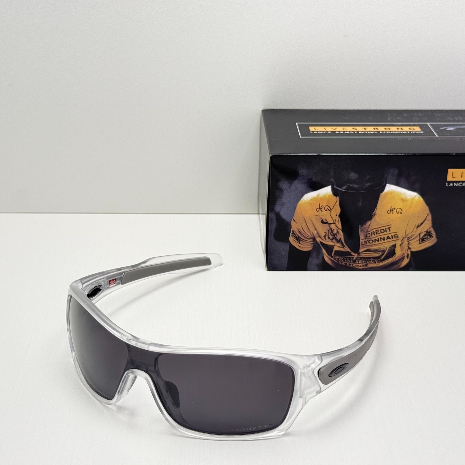 NEW Oakley Turbine Rotor OO9307 Clear Black Prizm Black Polarized