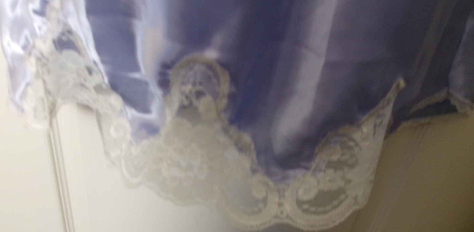 Shadowline Rochele Satin full slip Size X-Large Style 27075 Lilac Irregular