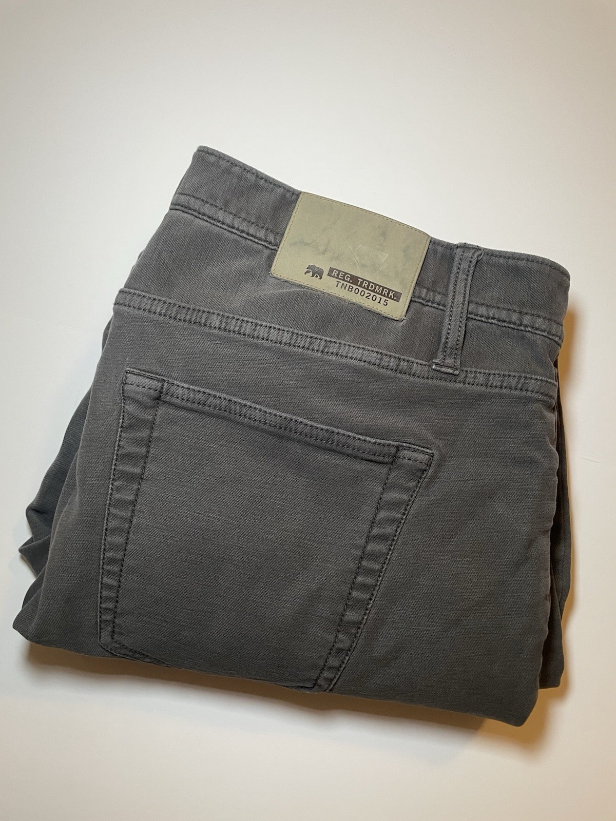 The Normal Brand Normal Slim 5-Pocket Pants Mens (Fits 36×30) Gray Stretch Twill