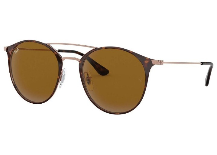 Ray Ban 3546 Copper/Havana w Brown Lens NEW sunglasses (RB3546 9074 52 mm size)