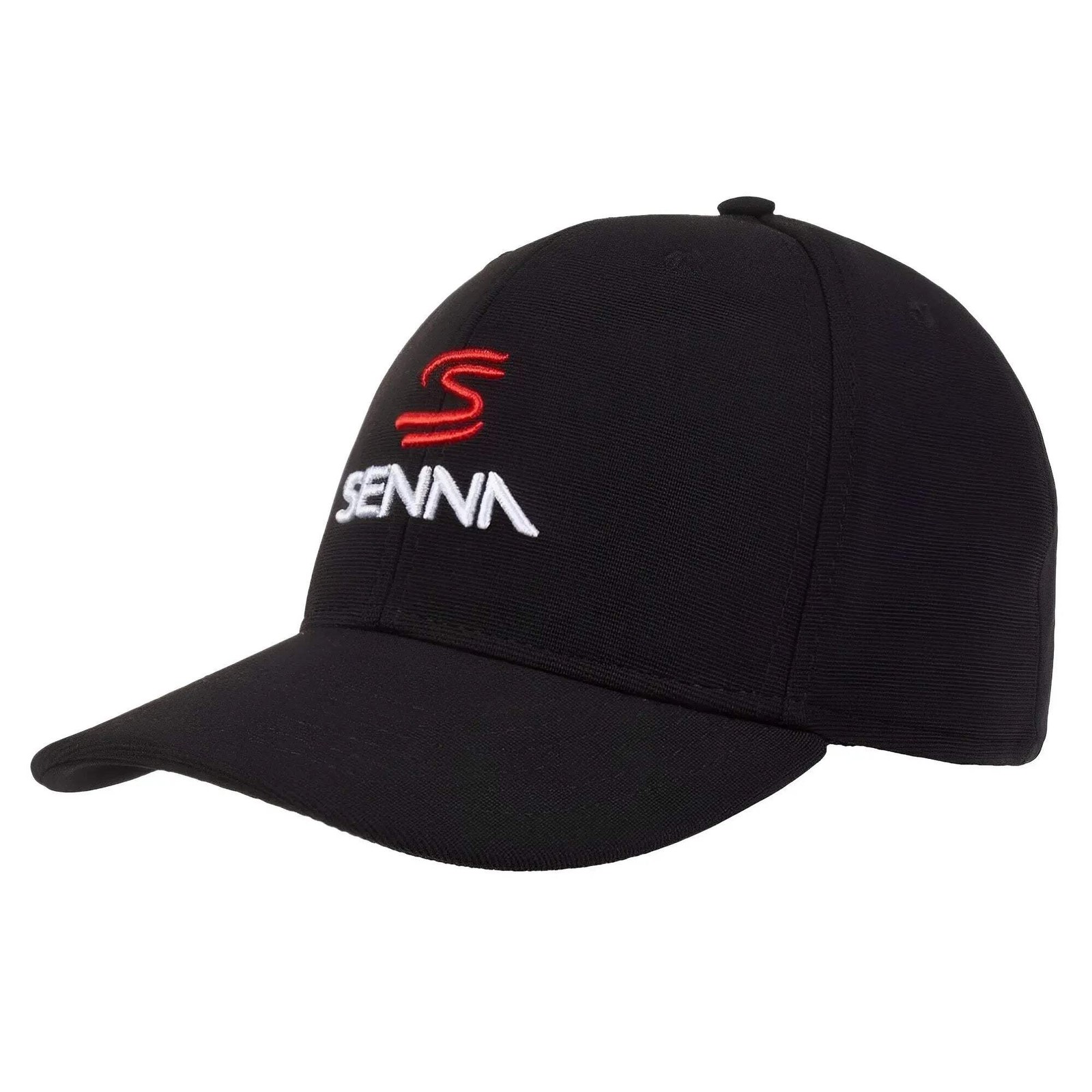 Authentic Ayrton Senna Logo Black Cap – Official Item