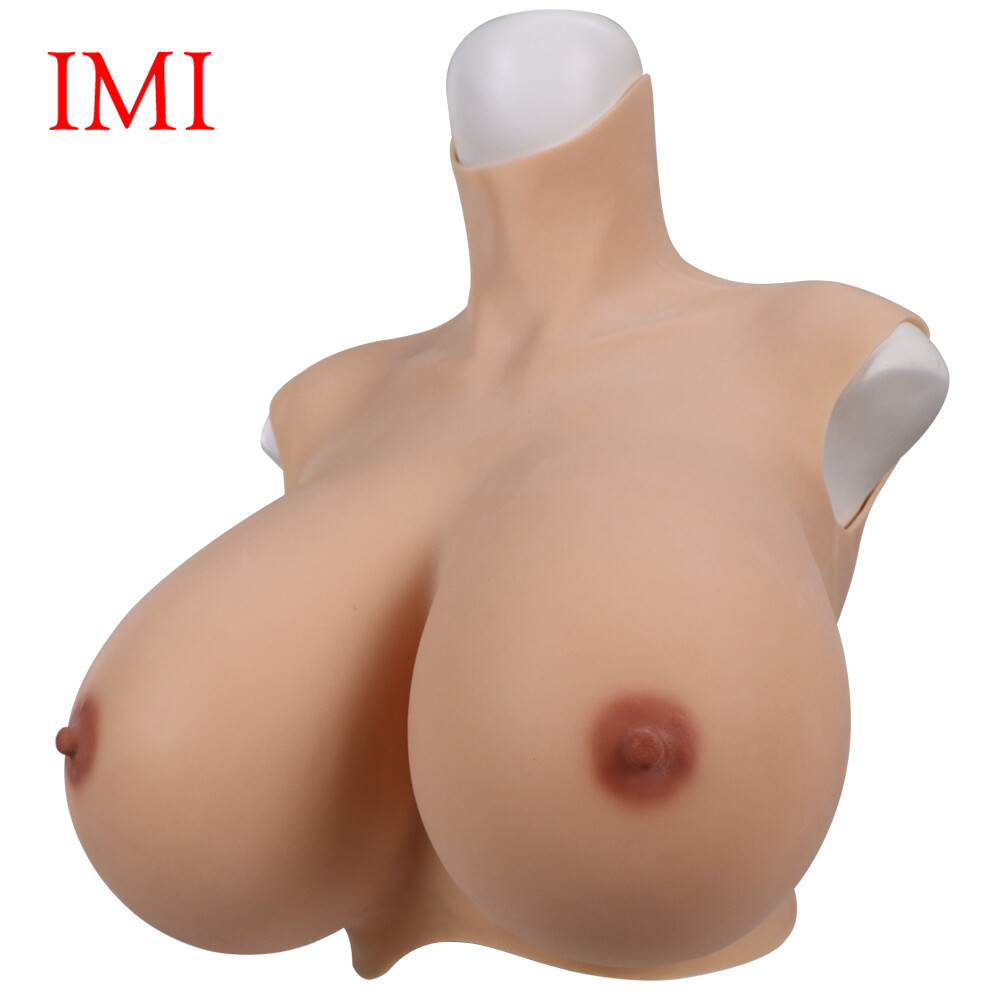 IMI Huge S Cup No Oil Silicone Breast Forms Crossdresser Fake Tits Breast Plate