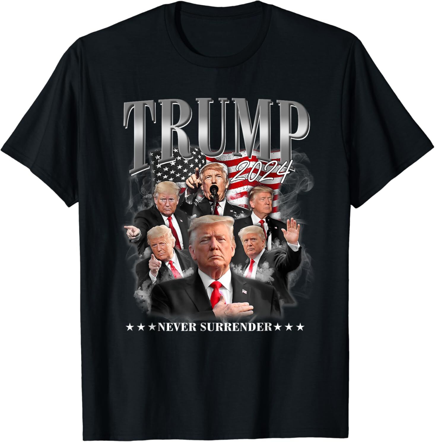 NEW Best President Donald J Trump 2024 Never Surrender Tee T-Shirt S-5XL