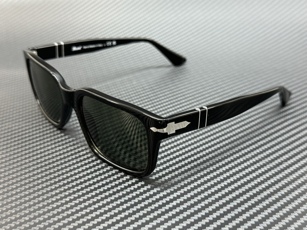 PERSOL PO3272S 95 31 Black Green Men’s 55 mm Sunglasses