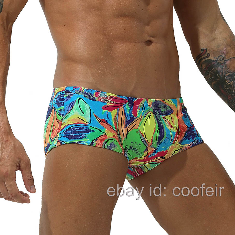 Men’s Swimming Briefs Adjustable Drawstrings Swimsuit Comfortable Swim Trunks
