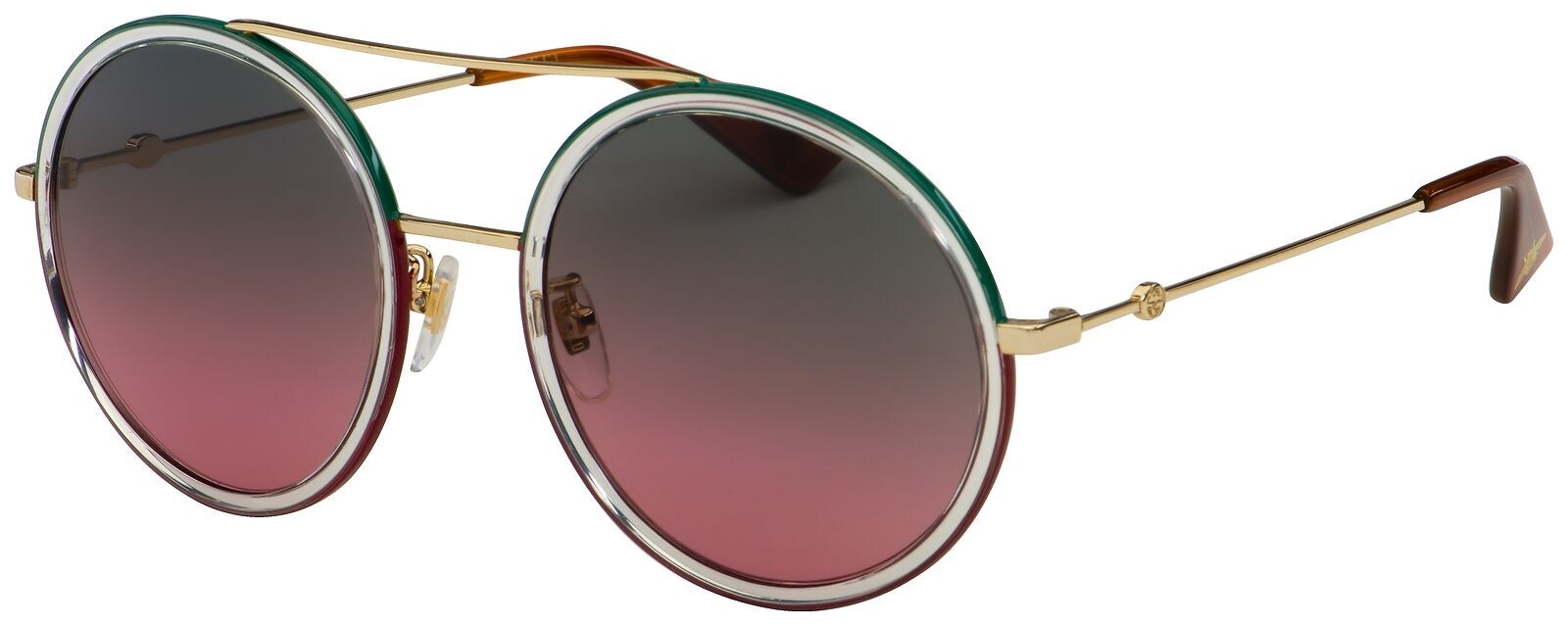 Gucci Women’s GG0061S-022 Fashion 56mm Transparent/Gold Sunglasses